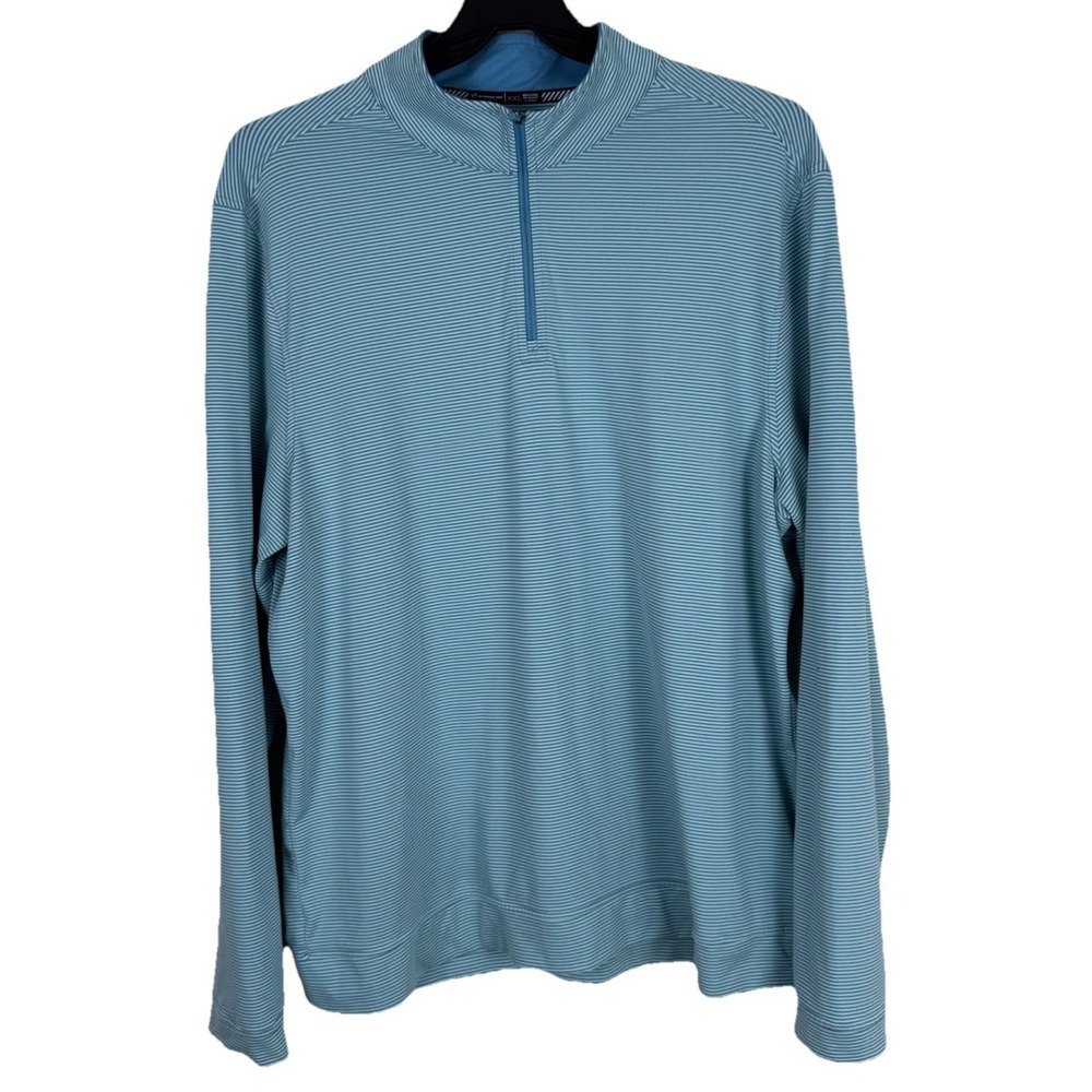 Southern Tide Pullover Mens XXL Blue‎ Tide To Trail 1/4 Zip Stretch Performance